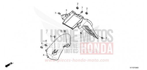 KOTFLUEGEL, HINTEN WW125AM de 2021
